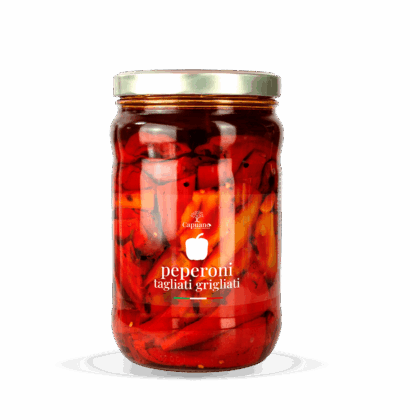 Peperoni Tagliati Grigliati - Vaso 1700ml