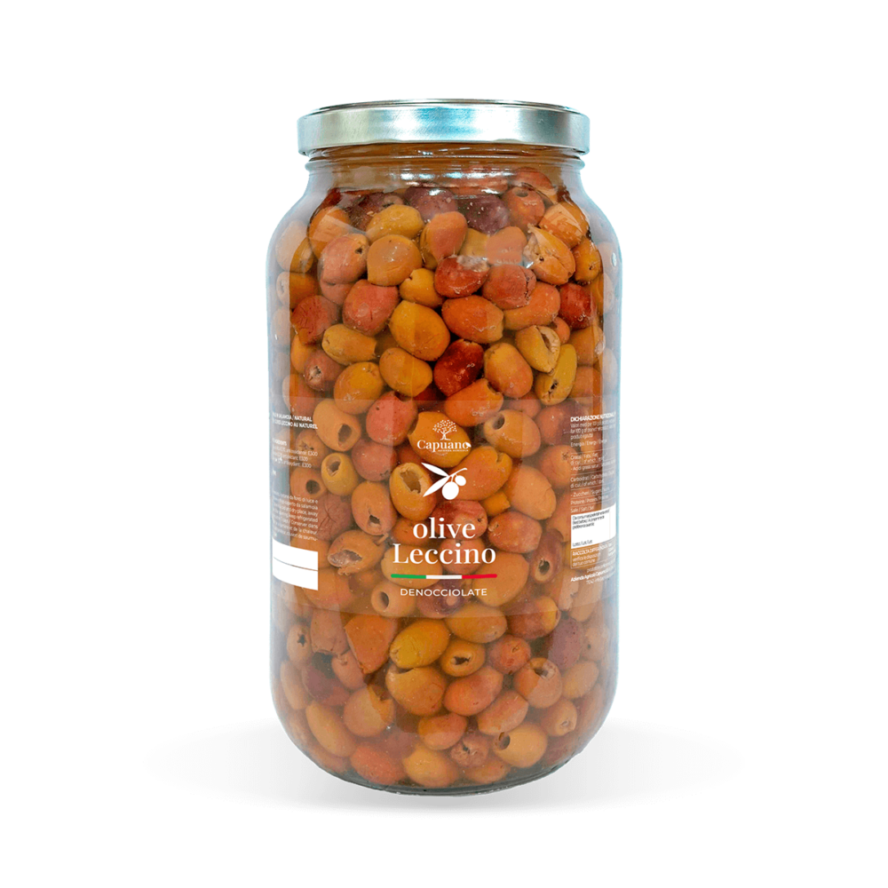 Leccino Pitted Olives  - 3100ml Jar